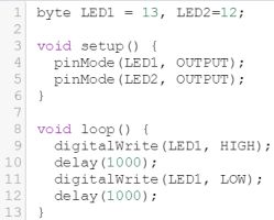 Programm im Code Editor